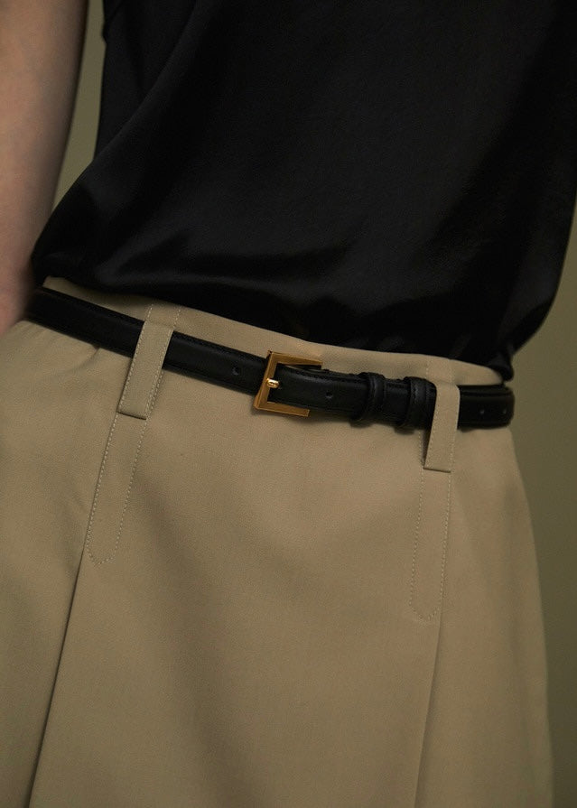 ELBORN | Lune Classic Leather Belt (Black)