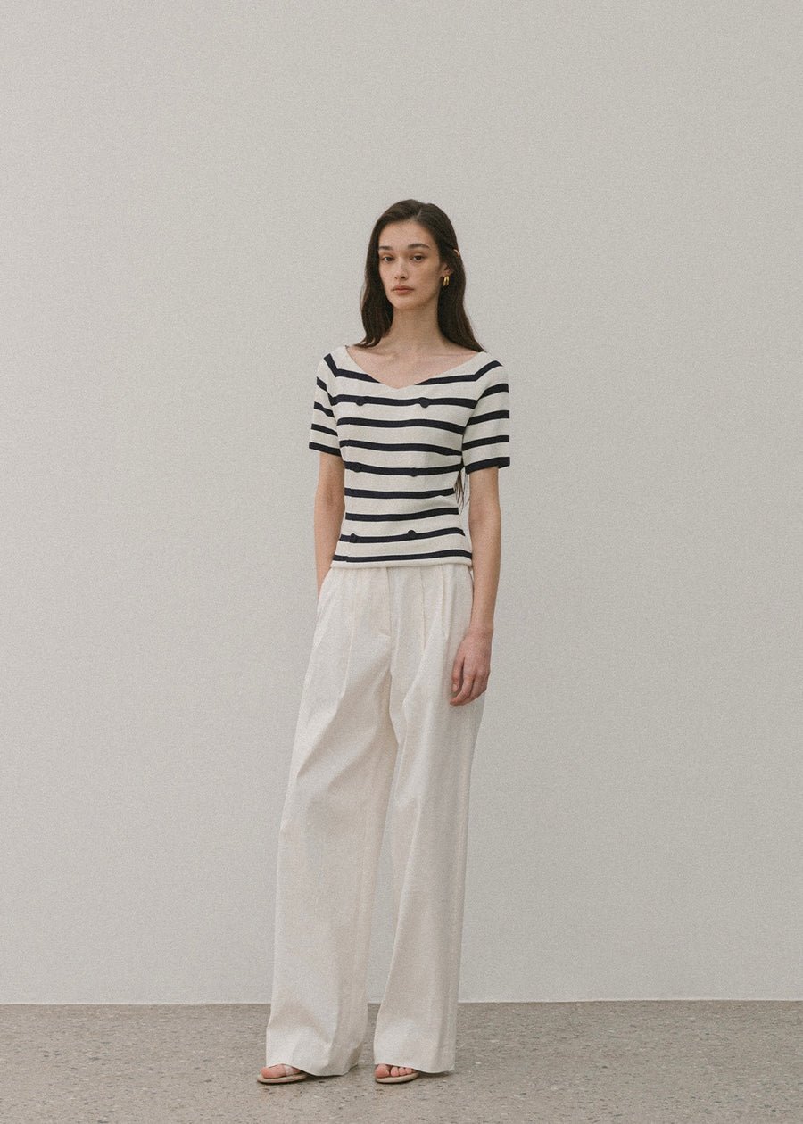 ELBORN | Willow Cotton Slacks (White)