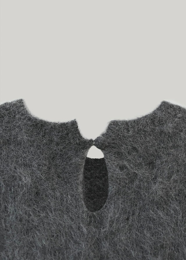 ELBORN | Nova Alpaca Knit Top (Charcoal)