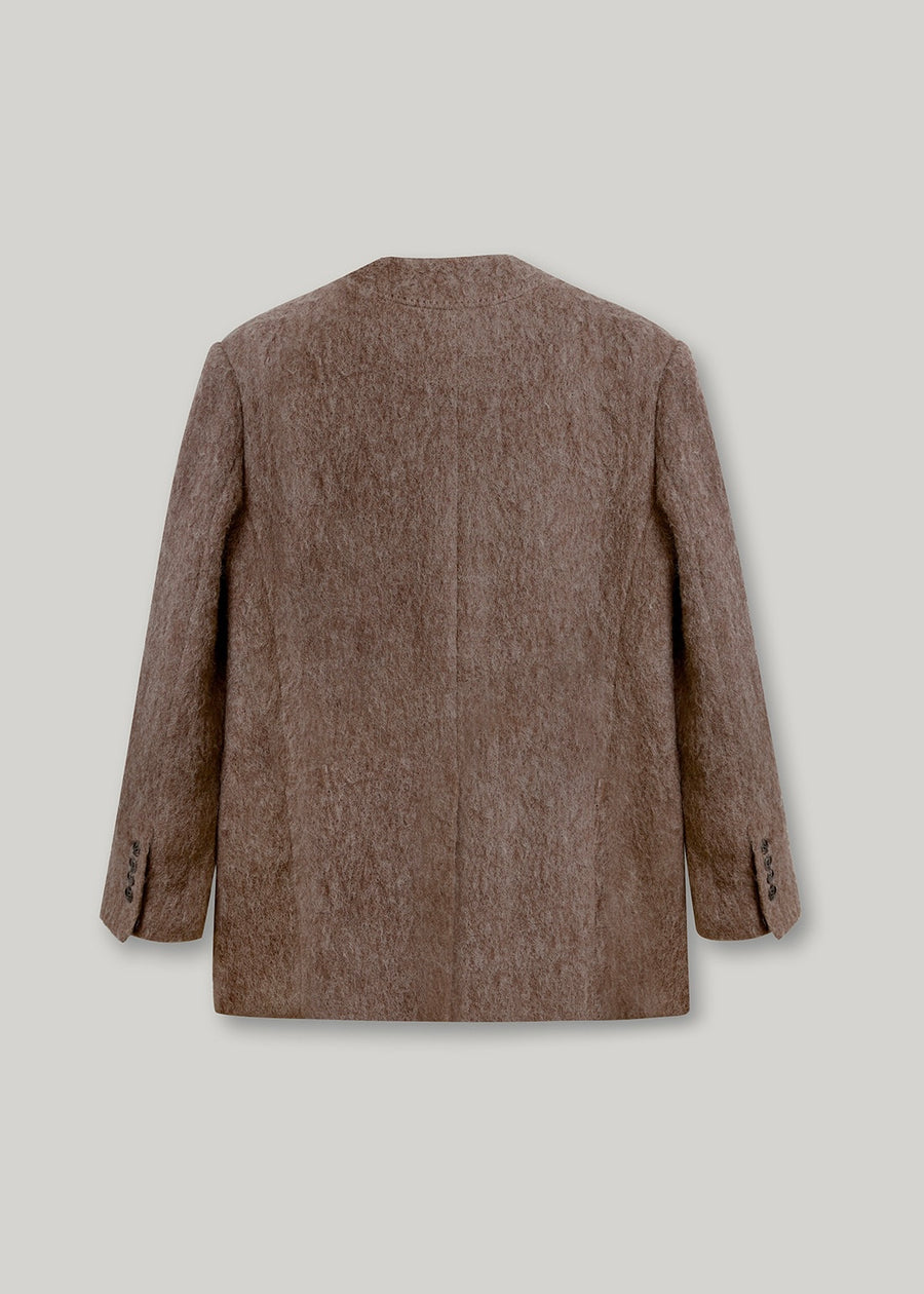 ELBORN | Auden Alpaca Half Coat (Mocha)