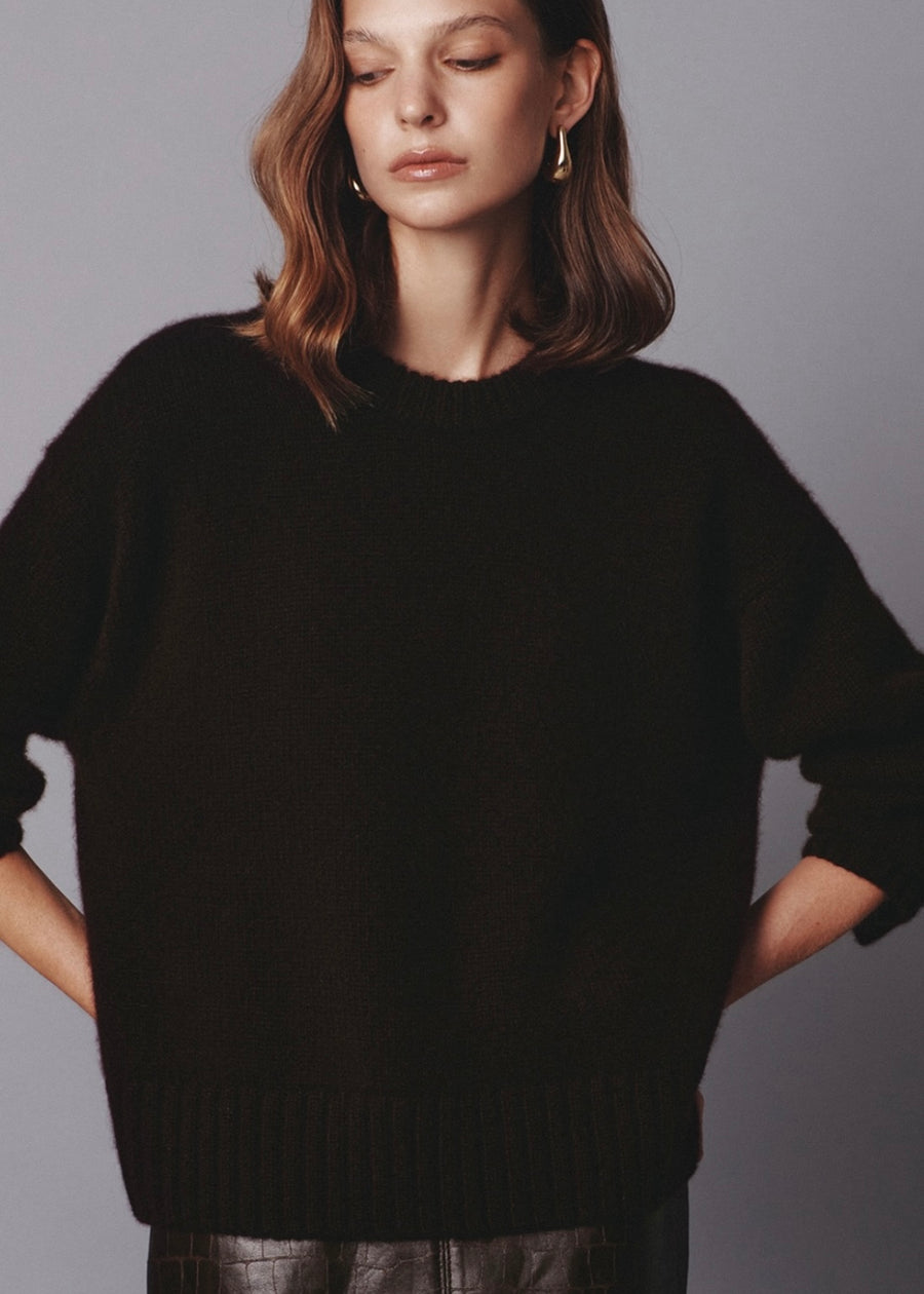 Elborn | May Cashmere Sweater (Brown) Expected ship to 10/31/2025