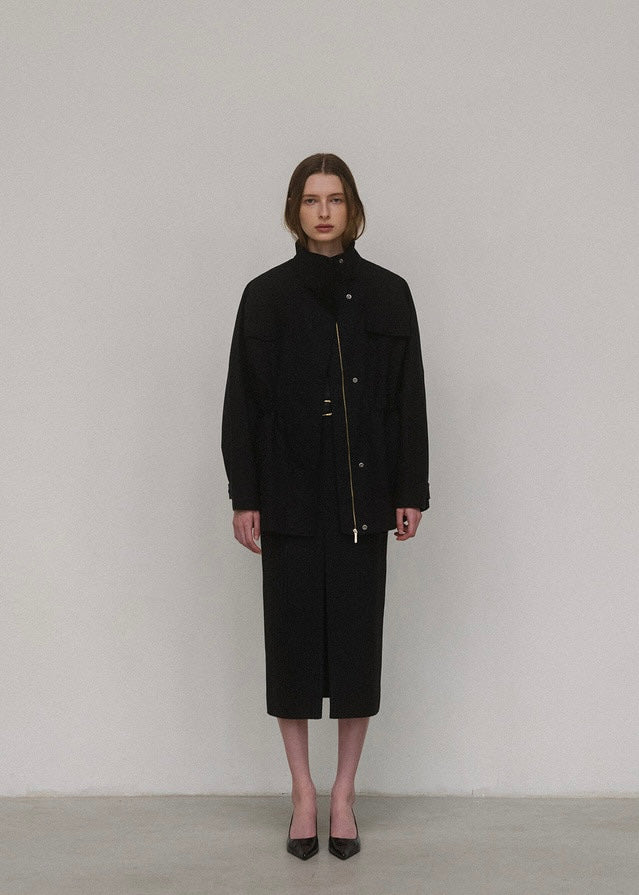 ELBORN | Hilda Cotton Safari Jacket (Black)
