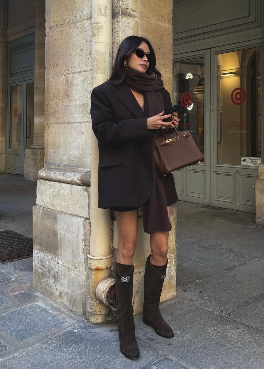 ELBORN | Lucas Wool Double Coat (Brown) Expected ship to 11/07/2025