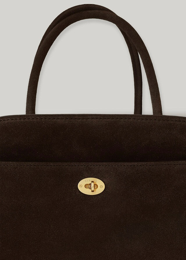 [4TH] ELBORN | Momet Leather Tote Bag (Brown Suede) Expected ship to 06/06/2025