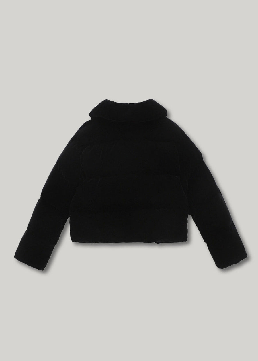 ELBORN | [Earlybird 10%] Groine Velvet Goose Down Jacket (Black) Expected ship to 12/12/2025