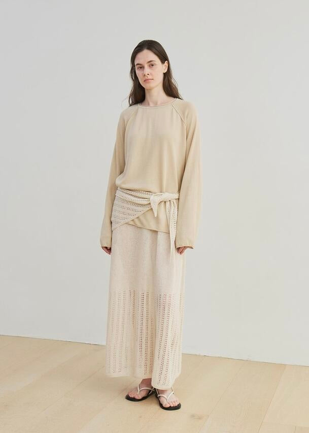 MOIA | paper yarn knit (beige)
