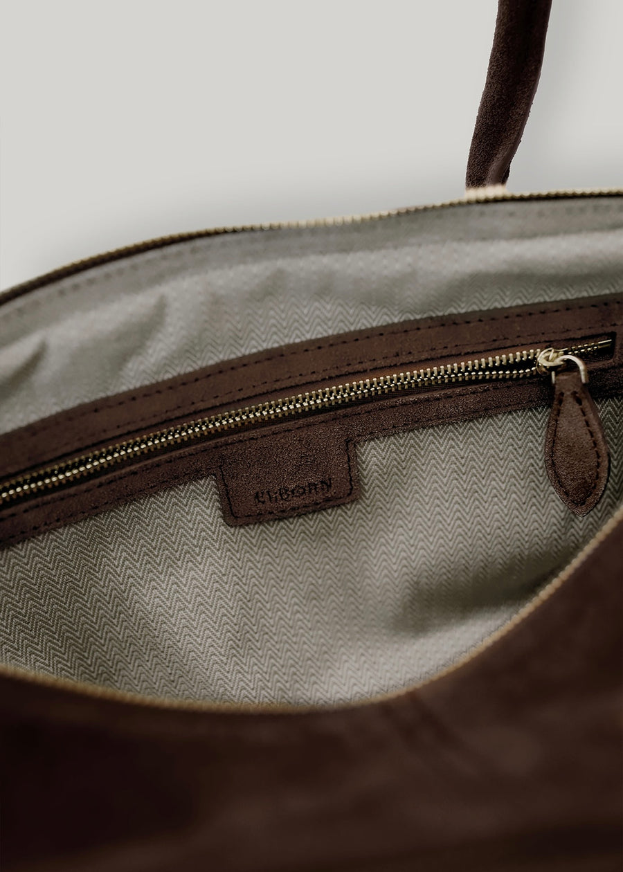 ELBORN | Bonner Suede Weekend 42 Bag (Brown) Expected ship to 11/14/2025