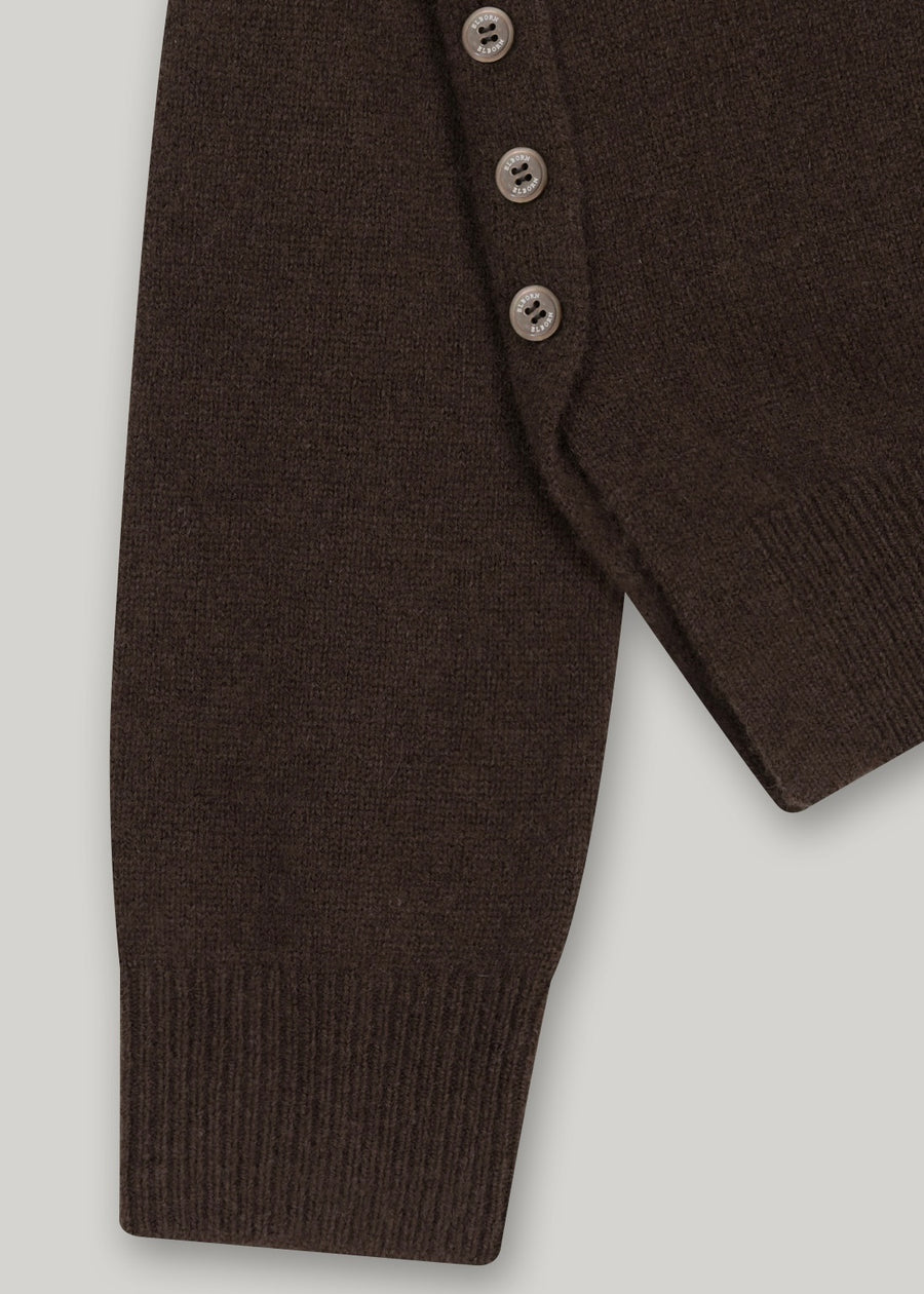 ELBORN | Aube Muffler Wool Knit Set-up (Brown)