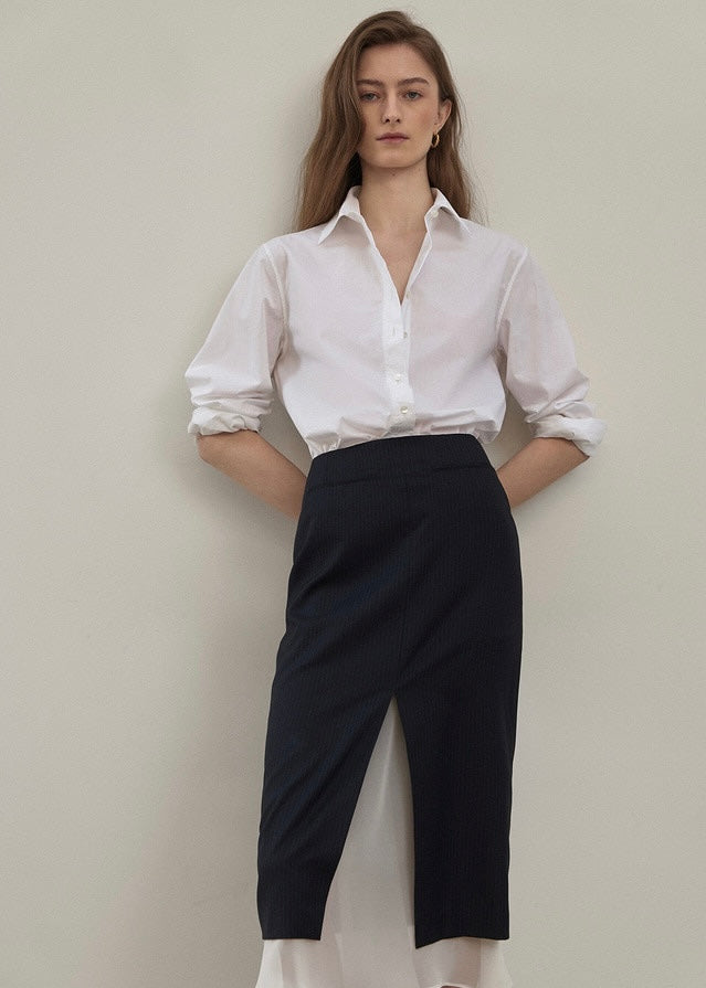 Elborn | Henri Cotton Silk Shirt (White)