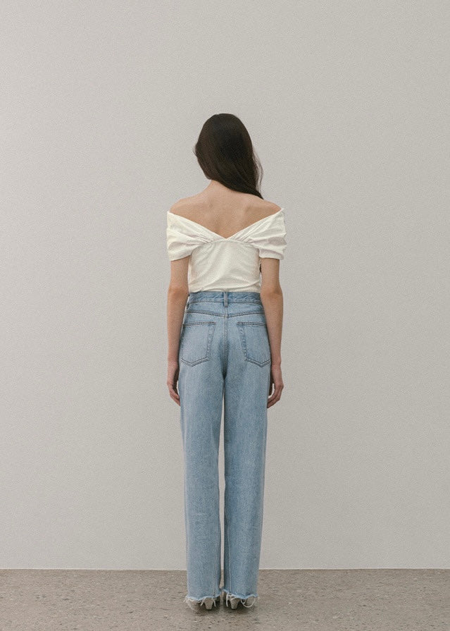 ELBORN | Vale Straight Denim Pants (Blue)