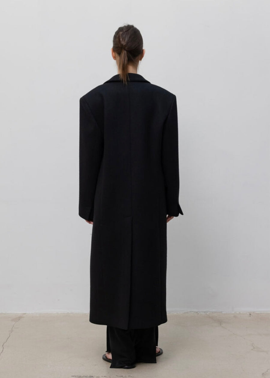 LEHA |  Adena Single Breast Coat (Black)