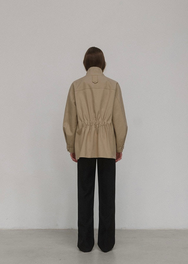 ELBORN | Hilda Cotton Safari Jacket (Beige)