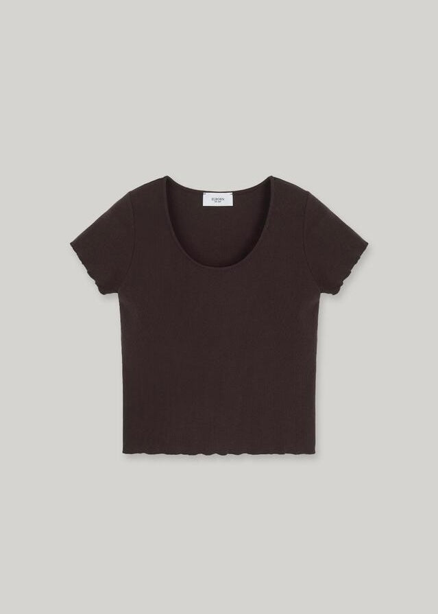 ELBORN | Palmy Scoop Neck T-shirt (3 Colors)
