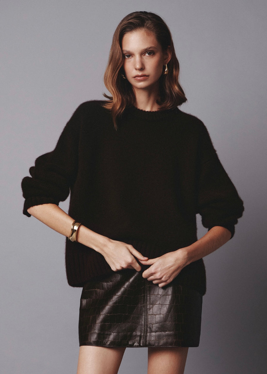 Elborn | May Cashmere Sweater (Brown) Expected ship to 10/31/2025
