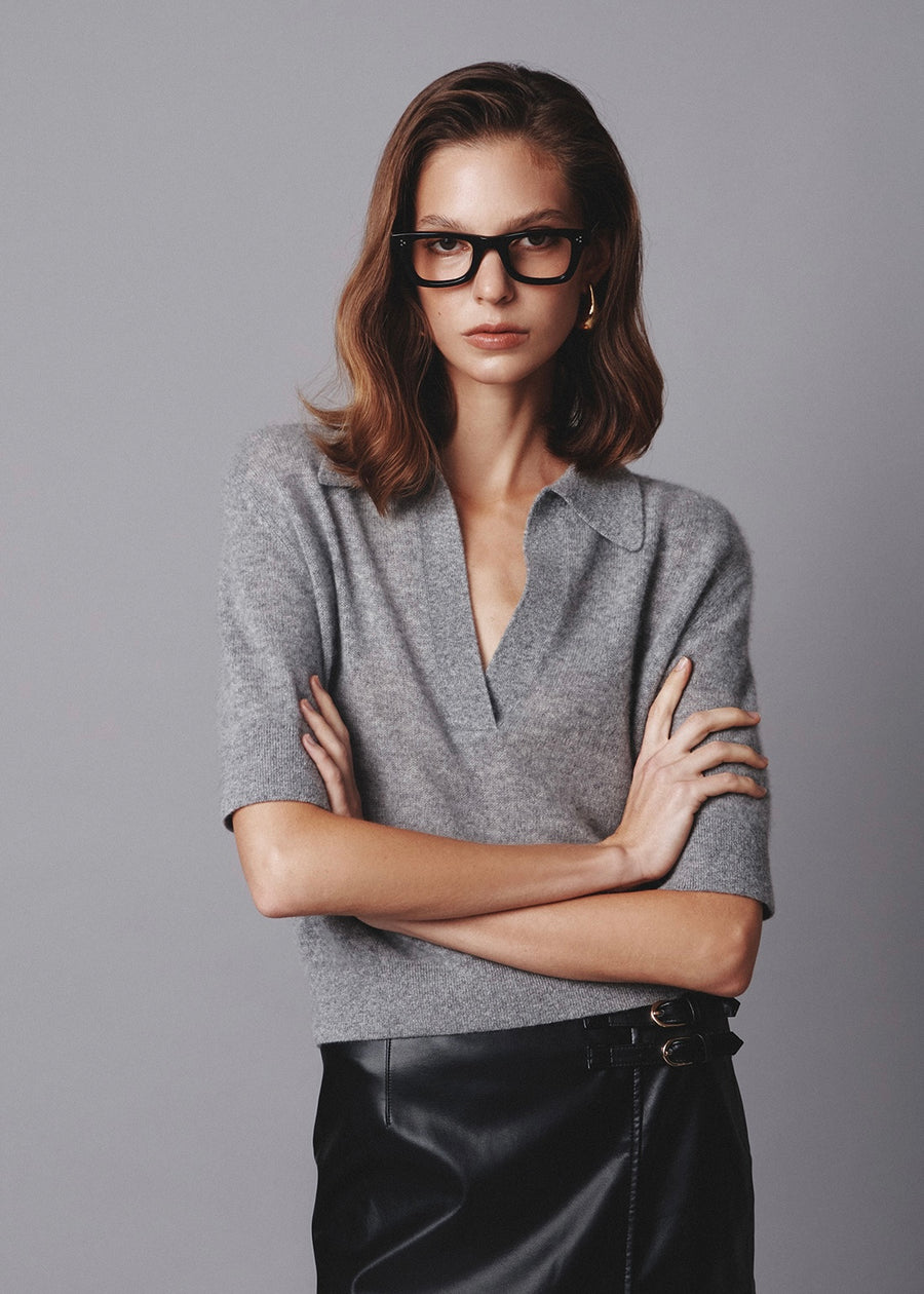 Elborn | Eti Cashmere Sweater (Grey)