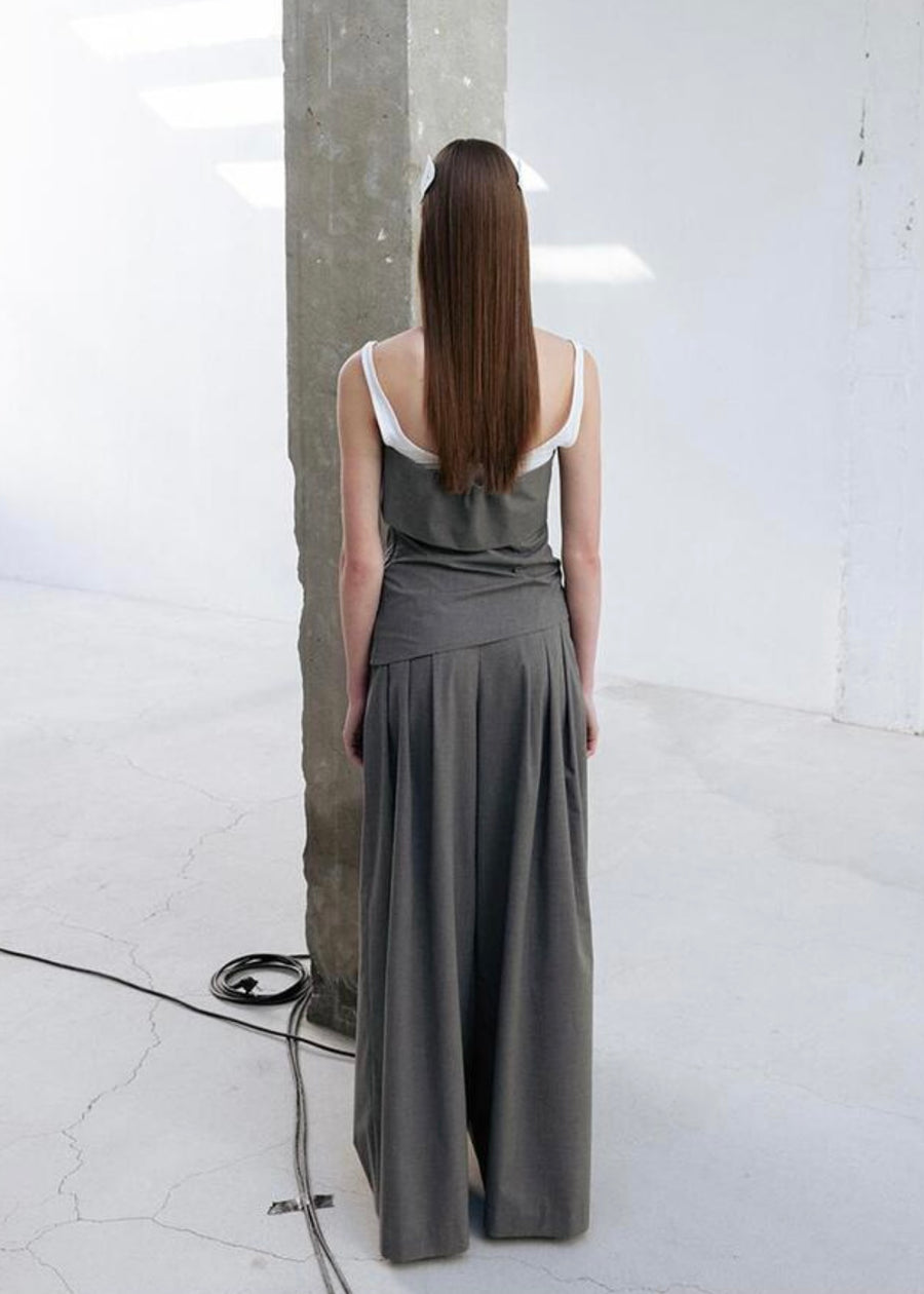 LEHA | Taylor Pleated Pants (Dark Grey)