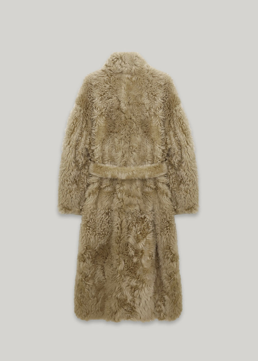 5% Off -ELBORN | Derby Toscana Fur Long Coat (Beige)Expected ship to 12/12/2025