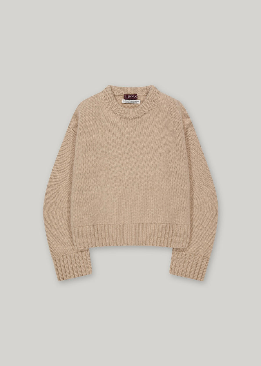 Elborn | May Cashmere Sweater (Beige) Expected ship to 10/31/2025