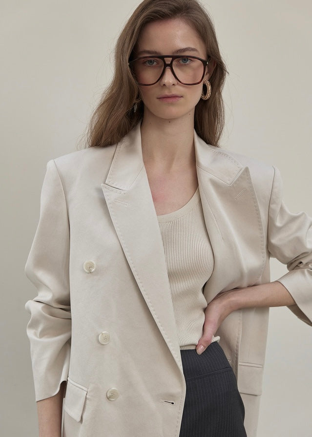 ELBORN | Jude Double Cotton Jacket (Stone)