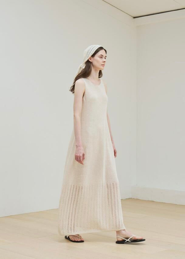 MOIA  | Carpel Knit Dress (Natural) Expected ship to 06/20/2025