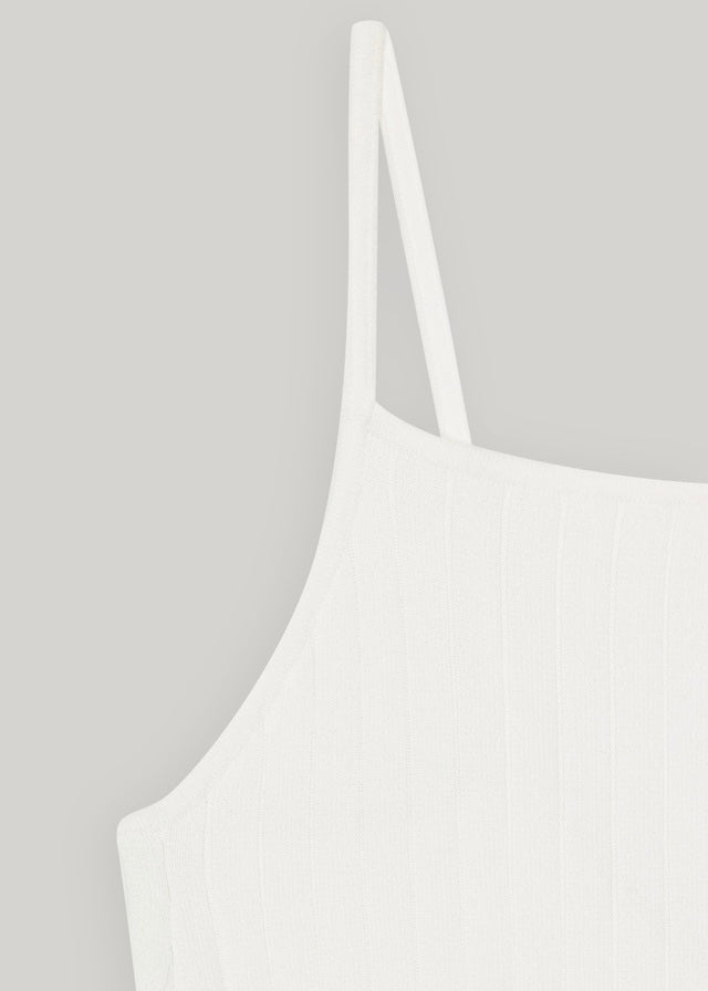 ELBORN | Reese Sleeveless Knit Dress (White)