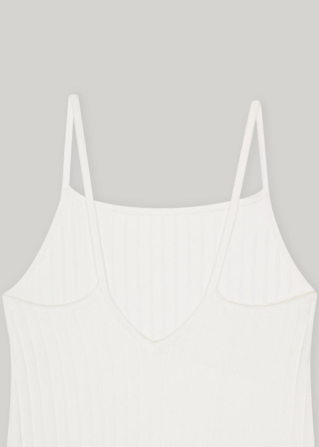 ELBORN | Reese Sleeveless Knit Dress (White)