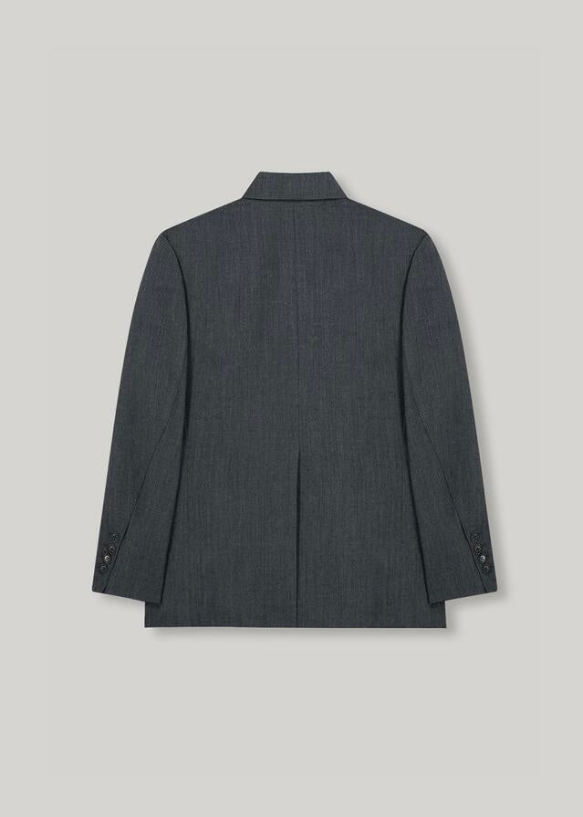 ELBORN | Marly Wool Single Jacket (Charcoal)