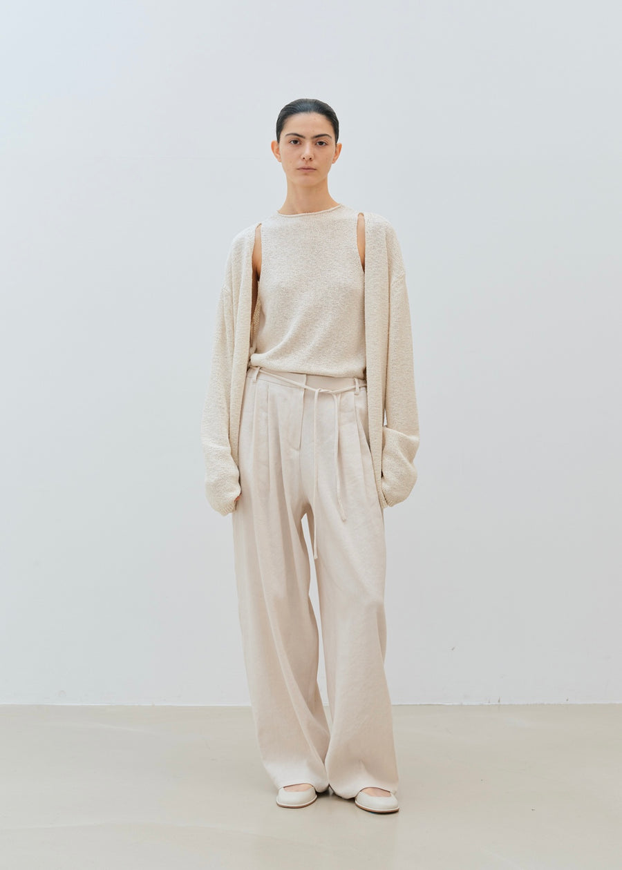 MOIA | Viscose Linen Pants (Ecru)