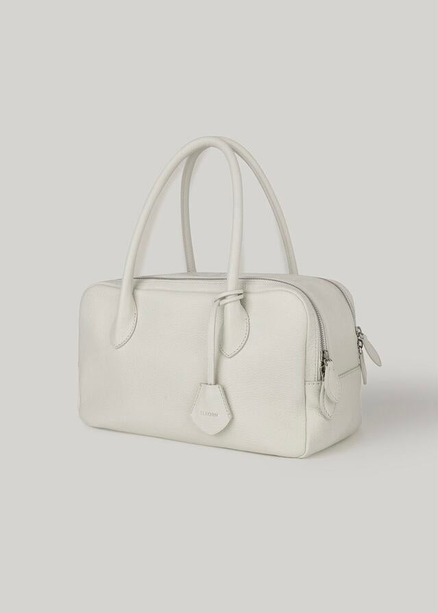 ELBORN | [LIMITED] Bonner Square Leather Bag (White) Expected ship to 05/16/2025