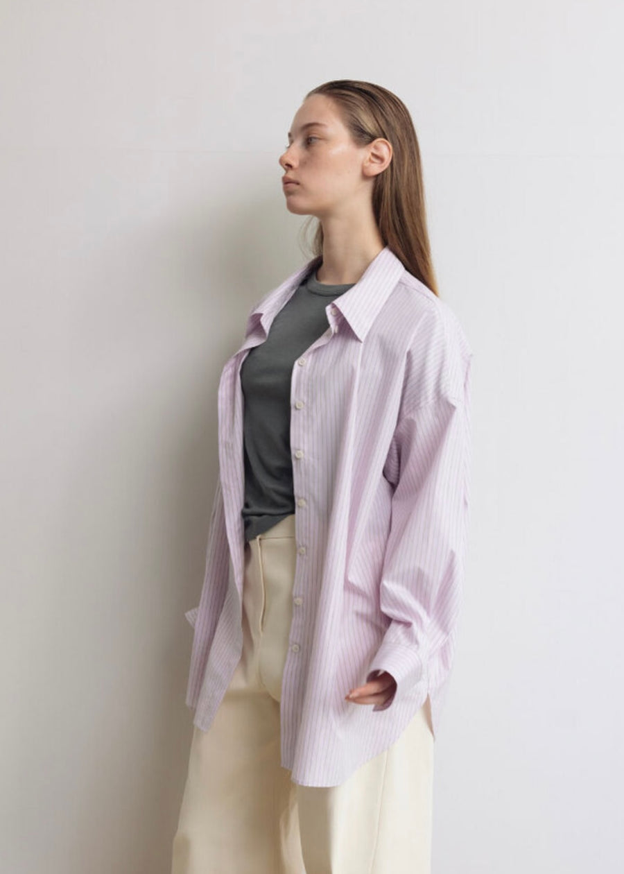 LEHA |  Cloit Oversized Shirts (Pink khaki)