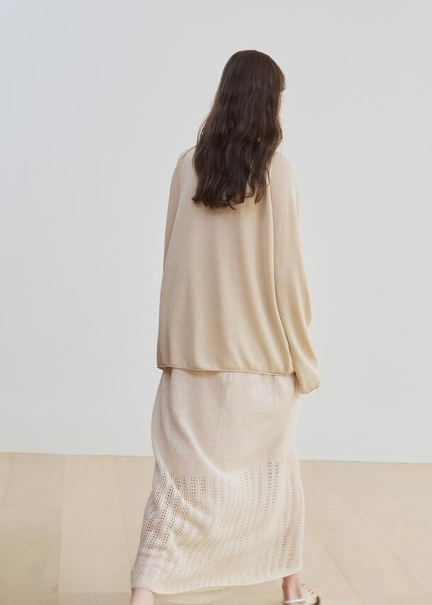 MOIA | paper yarn knit (beige)