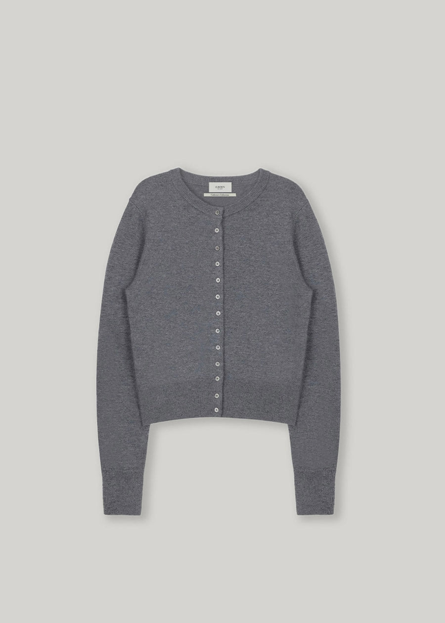 [2ND] ELBORN | Harvey Cashmere Silk Cardigan (Grey)