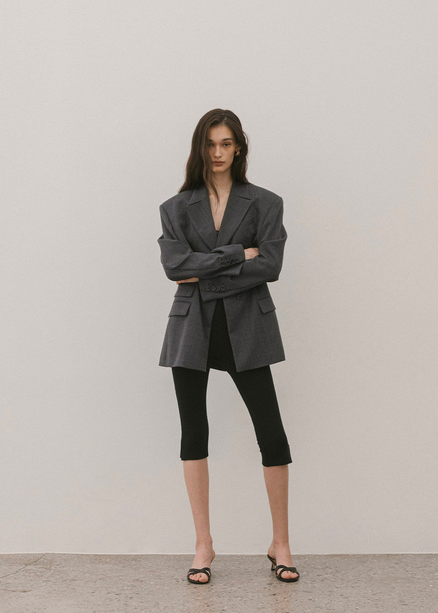 ELBORN | Marly Wool Single Jacket (Charcoal)