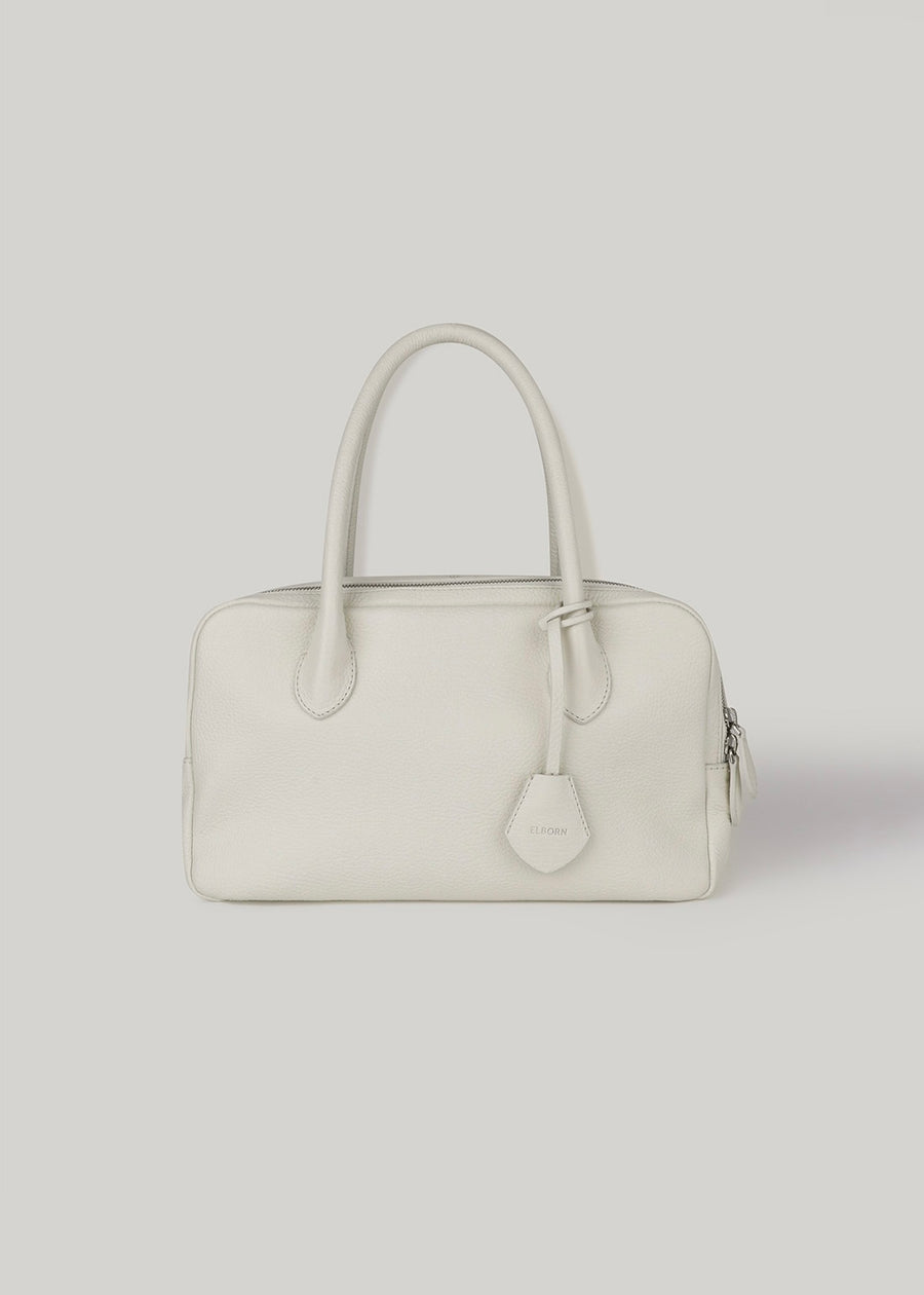 ELBORN | [LIMITED] Bonner Square Leather Bag (White) Expected ship to 05/16/2025