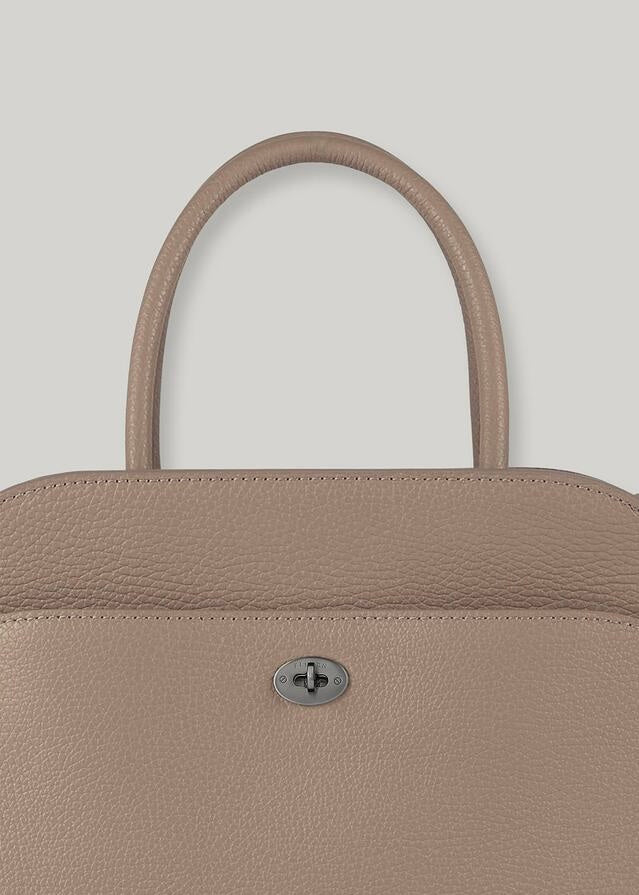ELBORN | [LIMITED] Momet Leather Tote Bag (Etoupe)