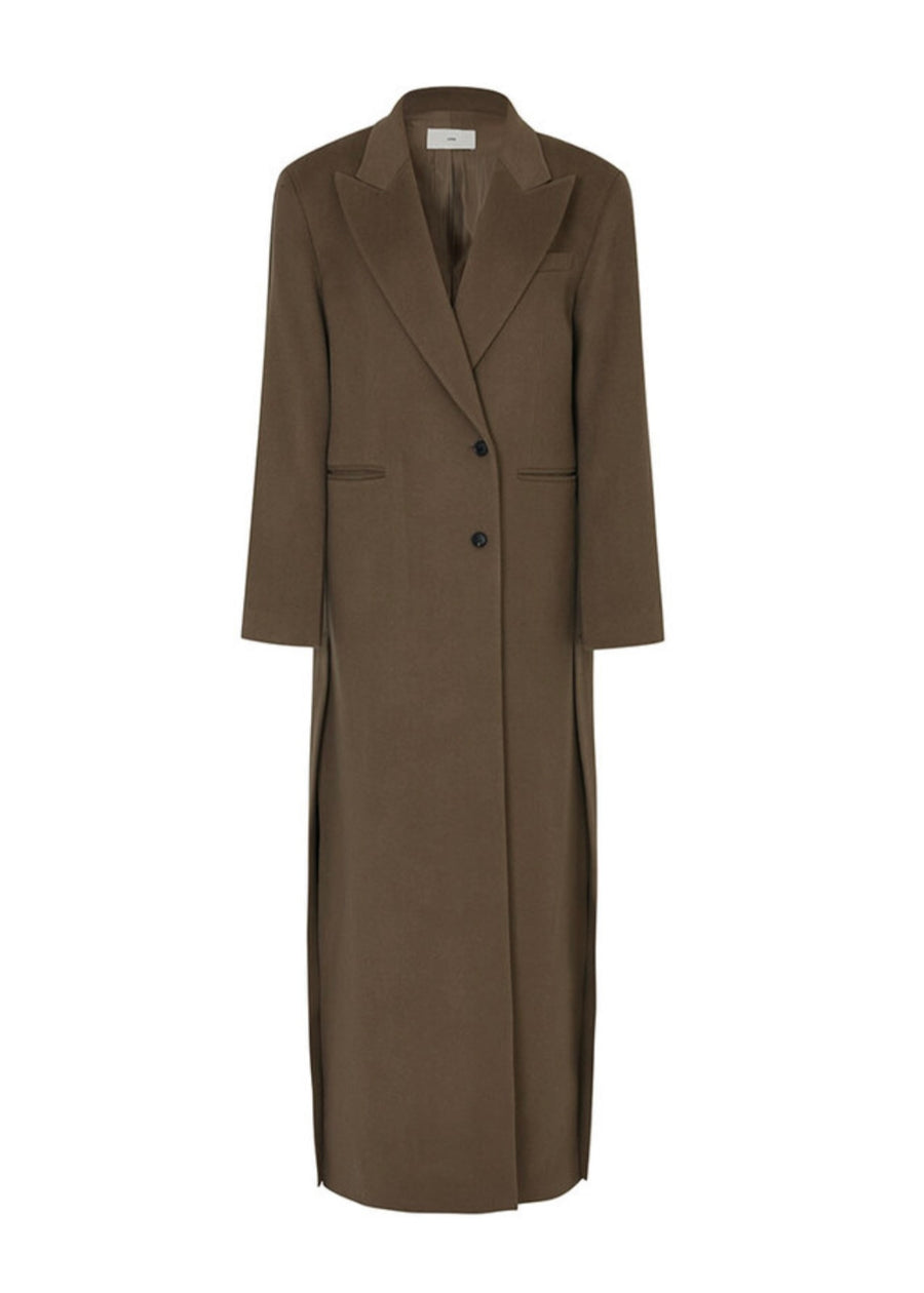 LEHA |  Colmar Wool - Cashmere Blended Coat (Brown) Expected ship to 12/12/2025