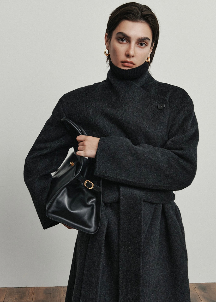 ELBORN | Tate Cashmere Hand-made Coat(Charcoal)