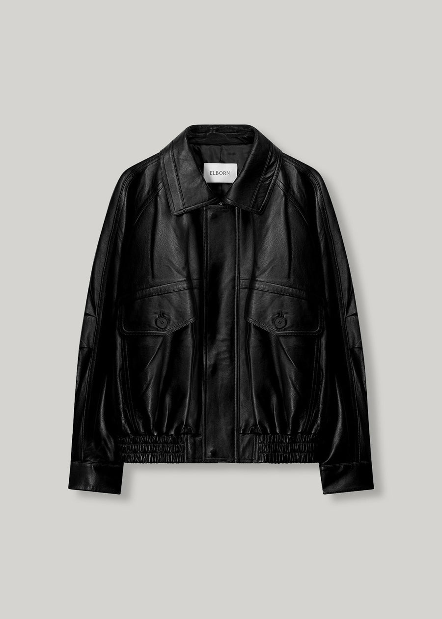 2ND ELBORN | Lumen Leather Jacket (Black) Expected ship to 09/12/2025