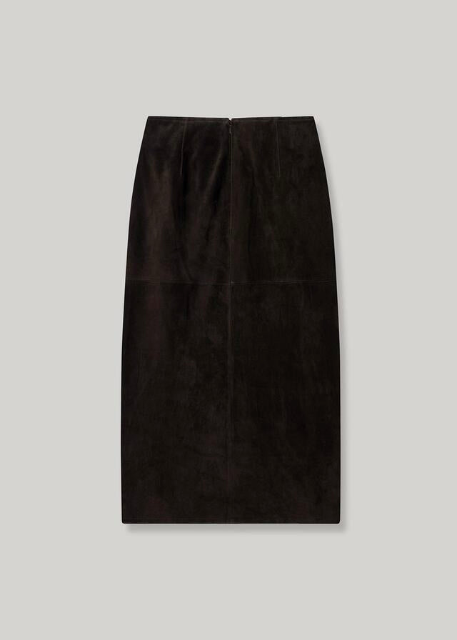 ELBORN | Lavina Suede Skirt (Brown) Expected ship to 09/12/2025