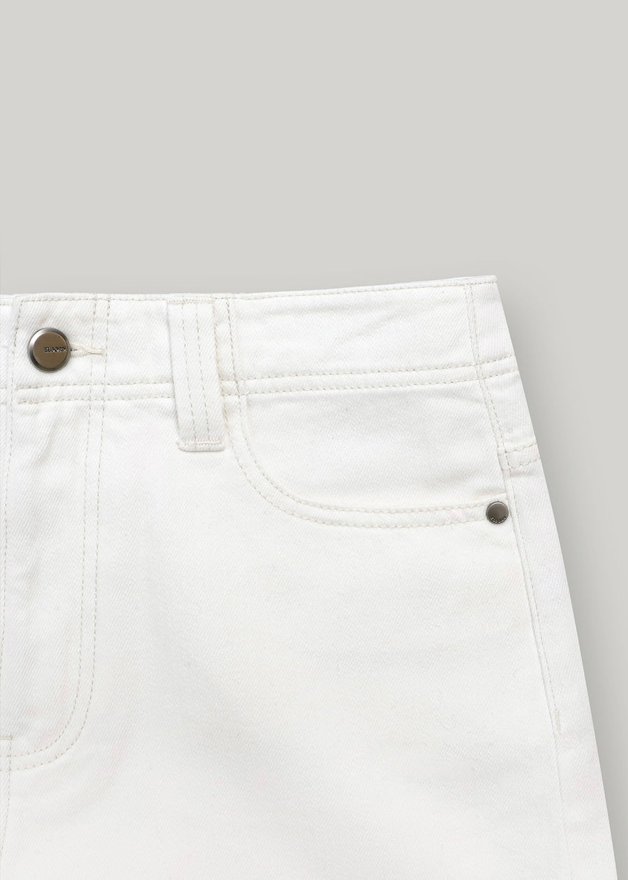ELBORN | Leah Slim Wide Jeans (Ivory) Expected ship to 11/21/2025
