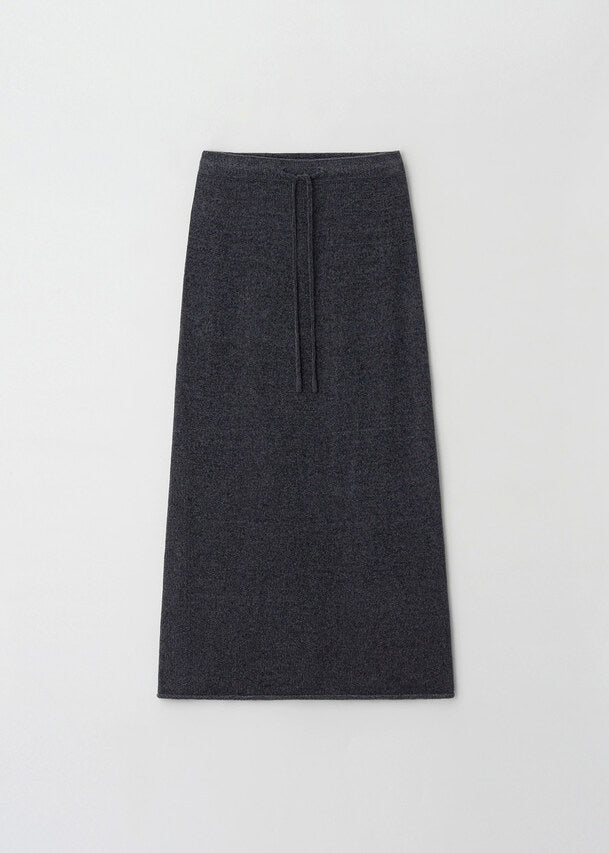 MOIA | Velvet Knit Skirt (Slate Blue) Expected ship to 12/12/2025