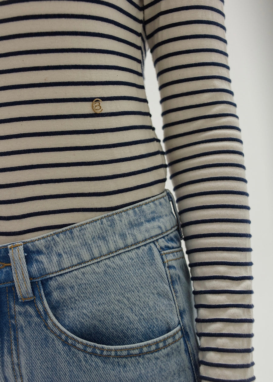 ELBORN | Allie Boat-Neck Top (Ivory)