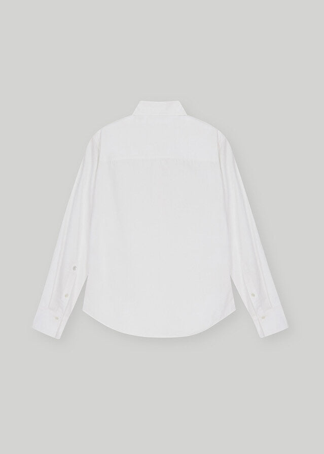 Elborn | Henri Cotton Silk Shirt (White)