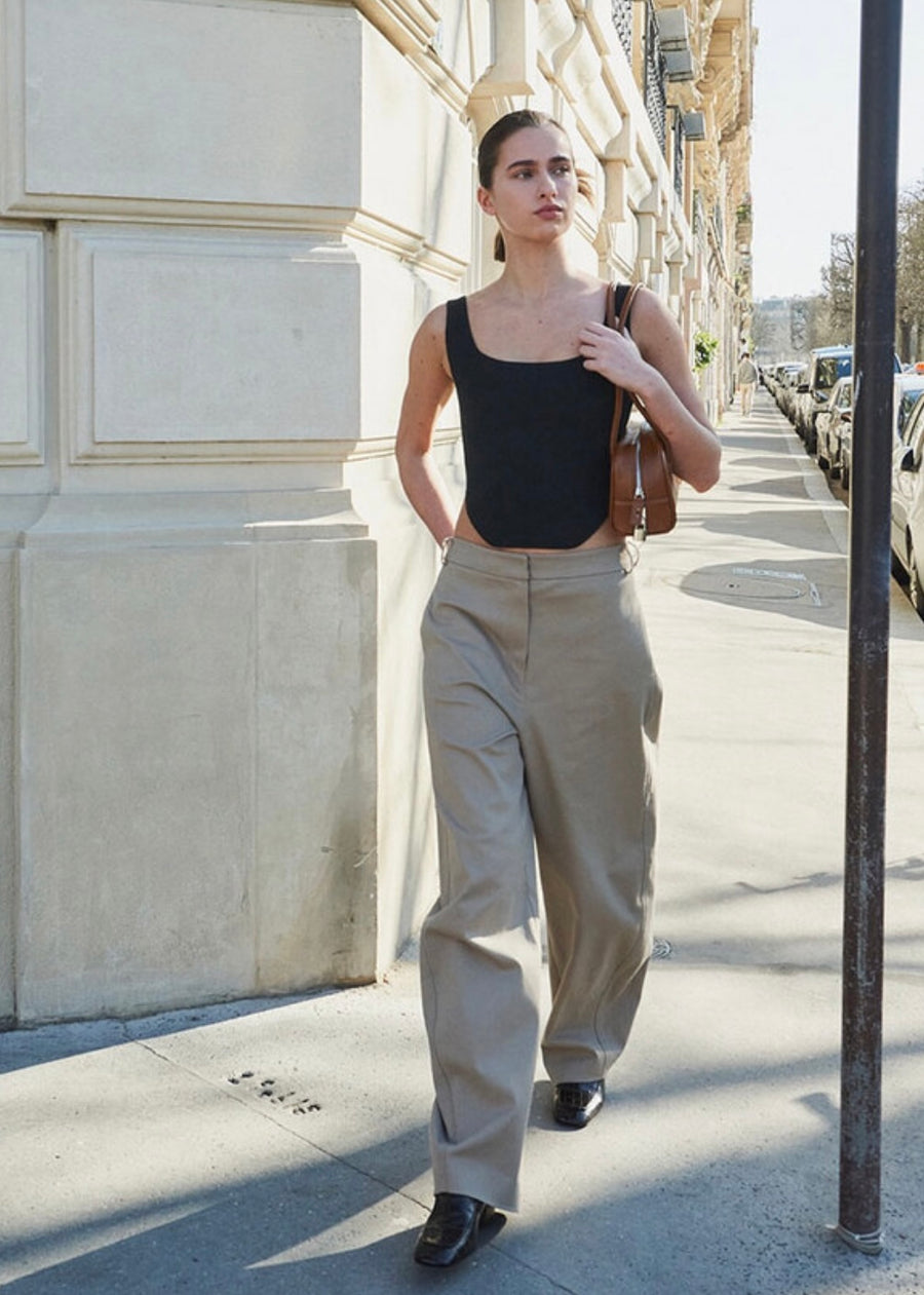 LEHA | Lucas Curved Jeans (Beige)