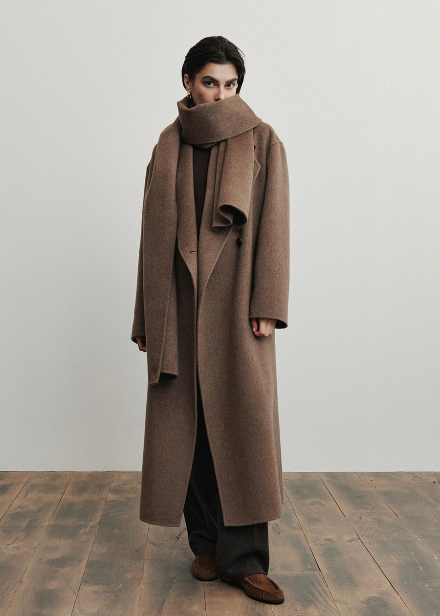 ELBORN | Tate Cashmere Hand-made Coat(Mocha)