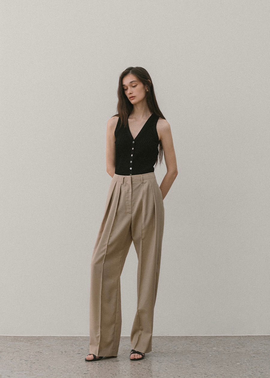 ELBORN | Marin Knit Vest Top (Black)