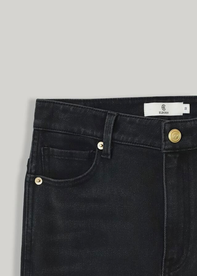 ELBORN | Kylie Straight Denim Pants (Dark Grey)