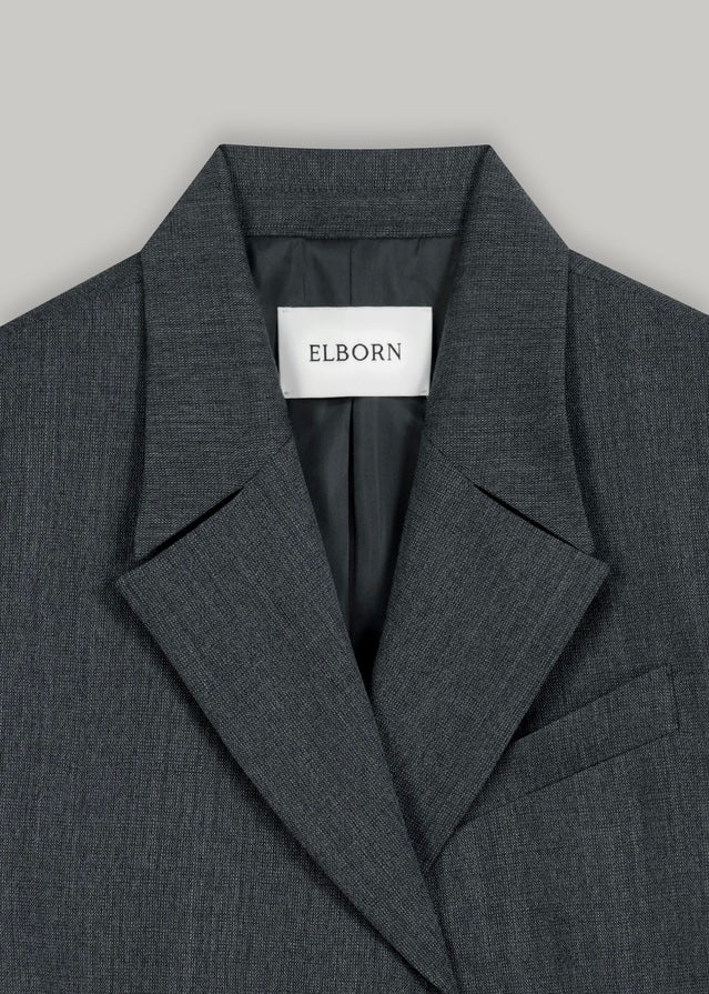 ELBORN | Marly Wool Single Jacket (Charcoal)