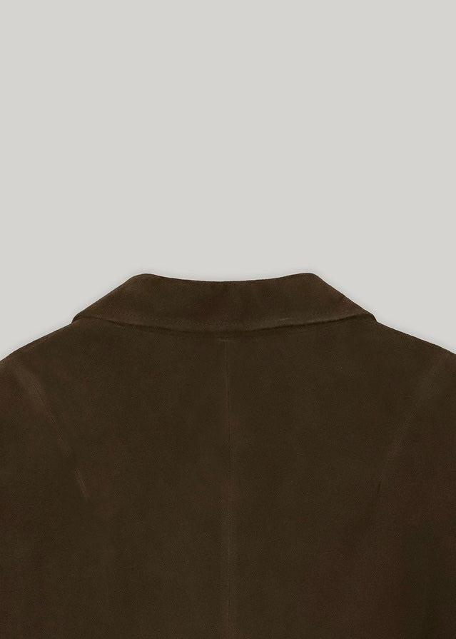 [LIMITED]  ELBORN | Bueno Suede Jacket (Olive Brown)