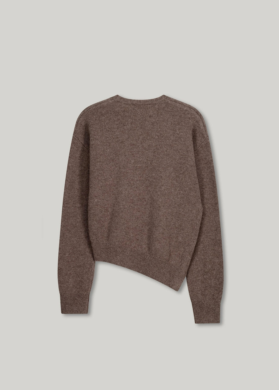 ELBORN | Aube Muffler Wool Knit Set-up (Mocha)